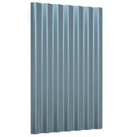 Dakpanelen 36 st 60x36 cm gegalvaniseerd staal grijs 3
