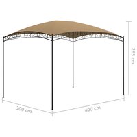 Prieel 180 g/m&amp;sup2; 3x4x2,65 m taupe 5
