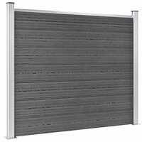 Schuttingpanelenset 699x146 cm HKC zwart   4