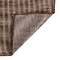 Buitenkleed platgeweven 120x170 cm bruin 2