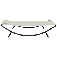 Tuinbed 200x90 cm staal cr&amp;egrave;me 3