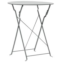 3-delige Bistroset staal grijs 3