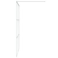 Inloopdouchewand 140x195 cm transparant ESG-glas wit 4