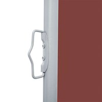 Windscherm uittrekbaar 140x600 cm bruin 8