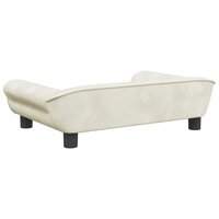 Kinderbank 70x45x26 cm fluweel cr&amp;egrave;mekleurig 5