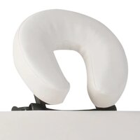 Inklapbare massagetafel 4 zones met houten frame (creme) 4
