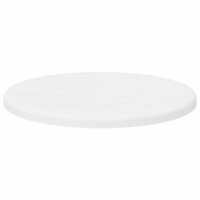 Tafelblad &amp;Oslash; 30 x 1,5 cm Rond Bewerkt hout Wit 5