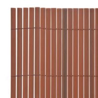 Tuinafscheiding dubbelzijdig 110x400 cm bruin 5