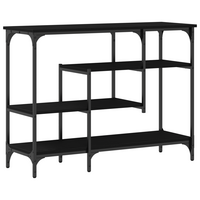 Wandtafel Zwart eiken 100 x 35 x 75 cm 2