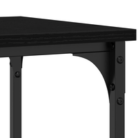Wandtafel Zwart eiken 100 x 35 x 75 cm 8
