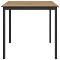 Eettafels 80 x 80 x 75 cm Bewerkt hout Artisanaal eiken 5