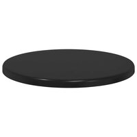 Tafelblad &amp;Oslash; 30 x 1,5 cm Rond Bewerkt hout Zwart 5