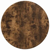 Tafelblad &amp;Oslash; 30 x 1,5 cm Rond Bewerkt hout Gerookt eiken 2