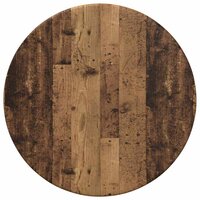 Tafelblad &amp;Oslash; 30 x 1,5 cm Rond Bewerkt hout Oud hout 2
