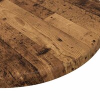 Tafelblad &amp;Oslash; 30 x 1,5 cm Rond Bewerkt hout Oud hout 7