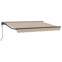 Elektrisch Uittrekbaar Zonnescherm Beige 3,5 x 2 m 2