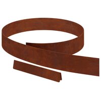 Tuinrand 450 x 10 cm weervast staal Roestig 2