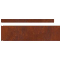 Tuinrand 450 x 10 cm weervast staal Roestig 7