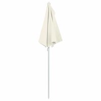 Parasol half met paal 180x90 cm zandkleurig 6