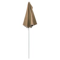 Parasol half met paal 180x90 cm taupe 6