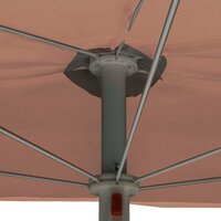 Parasol half met paal 180x90 cm terracottakleurig 7