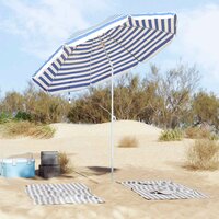 Tuinparasol 263 x 263 x 272 cm 170T polyester Blauw en Wit 3