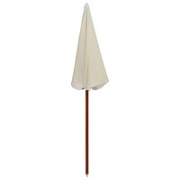 Parasol met stalen paal 180 cm zandkleurig  2