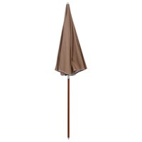 Parasol met stalen paal 240 cm taupe 2