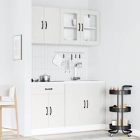 4-delige Keukenkastenset Kalmar bewerkt hout wit 3