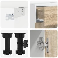 Keukenblok LYON 5 st Sonoma Eiken Bewerkt hout 4