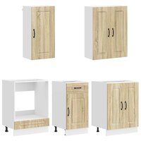 Keukenblok KALMAR 5 st Sonoma Eiken Bewerkt hout 3