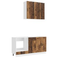 Keukenblok KALMAR 5 st Oud hout Bewerkt hout 2