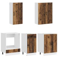 Keukenblok KALMAR 5 st Oud hout Bewerkt hout 3