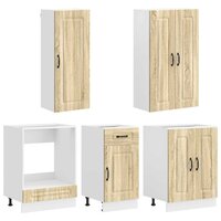 Keukenblok KALMAR 5 st Sonoma Eiken Bewerkt hout 3