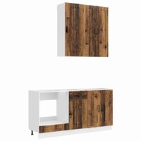 Keukenblok KALMAR 5 st Oud hout Bewerkt hout 2