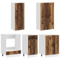 Keukenblok KALMAR 5 st Oud hout Bewerkt hout 3