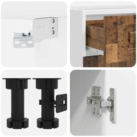 Keukenblok KALMAR 5 st Oud hout Bewerkt hout 4