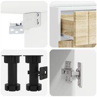 Keukenblok LUCCA 5 st Sonoma Eiken Bewerkt hout 4