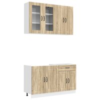 Keukenblok KALMAR 4 st Sonoma Eiken Bewerkt hout 2