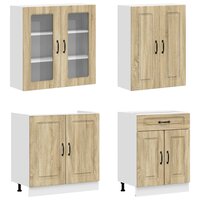 Keukenblok KALMAR 4 st Sonoma Eiken Bewerkt hout 3