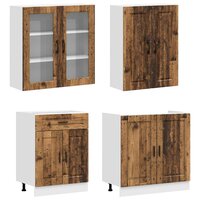 Keukenblok KALMAR 4 st Oud hout Bewerkt hout 3