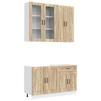 Keukenblok KALMAR 4 st Sonoma Eiken Bewerkt hout 2