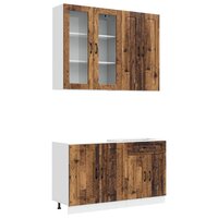 Keukenblok KALMAR 4 st Oud hout Bewerkt hout 2