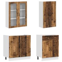 Keukenblok KALMAR 4 st Oud hout Bewerkt hout 3