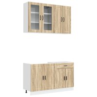 Keukenblok PORTO 4 st Sonoma Eiken Bewerkt hout 2