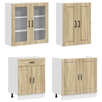 Keukenblok PORTO 4 st Sonoma Eiken Bewerkt hout 3