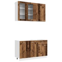 Keukenblok LYON 4 st Oud hout Bewerkt hout 2