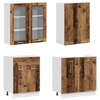 Keukenblok LYON 4 st Oud hout Bewerkt hout 3