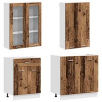 Keukenblok LYON 4 st Oud hout Bewerkt hout 3