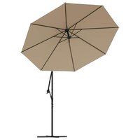 Vervangingsdoek voor tuinparasol taupe 350 cm 4